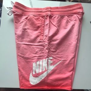 Size Large Salmon Pink Nike Sweat Shorts